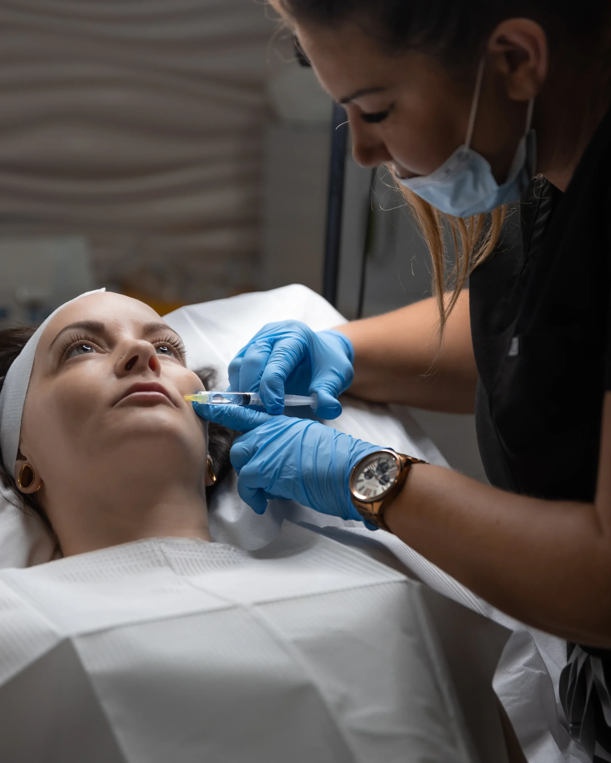 A facial treatment appointment at Aesthetics Worthing