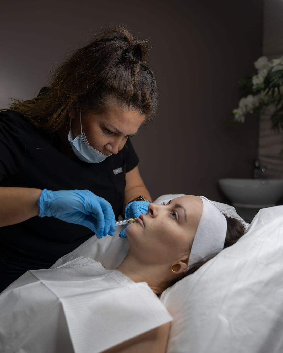 Lip treatment at Aesthetics Worthing